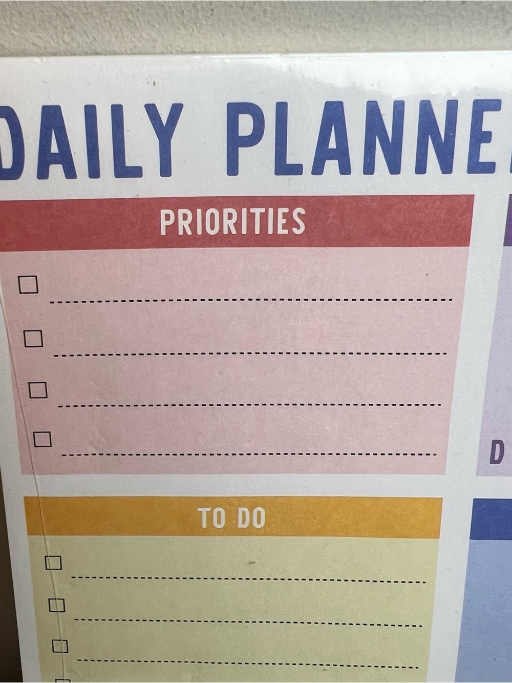 Daily Planner Notepad - Multicolor - Picture 2 of 6